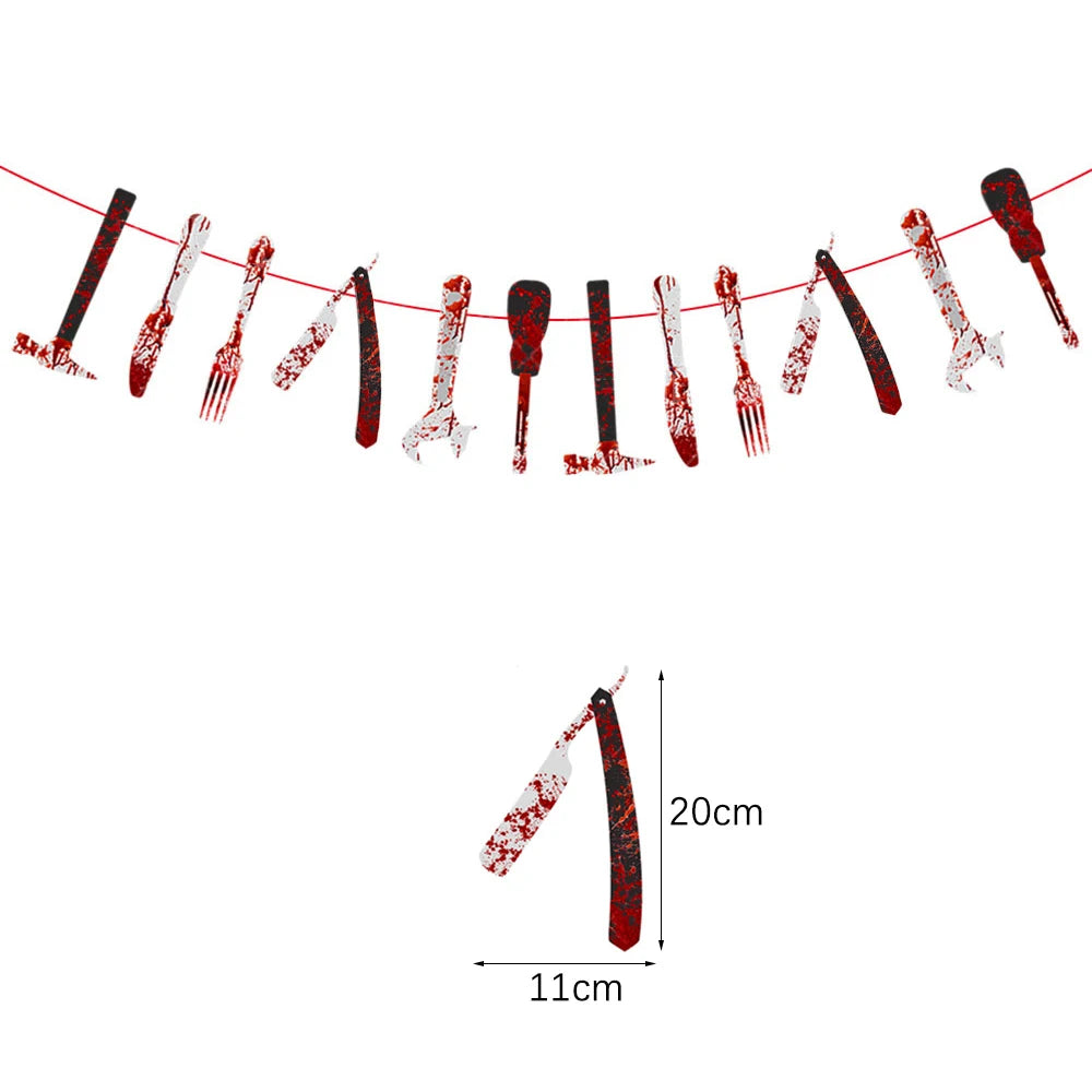 Halloween Terror Banner – Perfect for Haunted Houses & Ghost Hunting Ambiance