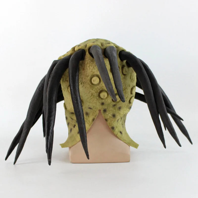 Alien vs Predator Latex Cosplay Mask – Full Head Horror Helmet Prop for Adults | Halloween & Costume Party Accessory