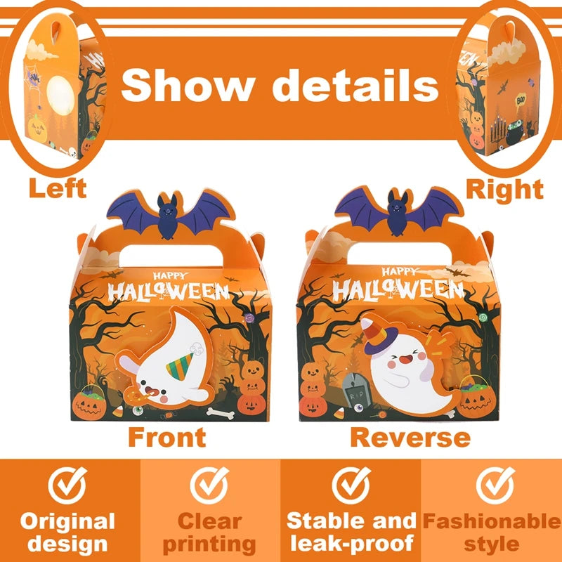 Halloween Ghost Candy Boxes – DIY Paper Packaging for Trick or Treat & Party Decorations