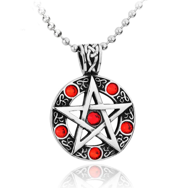 Pentagram Necklace – Supernatural Five-Pointed Star Pendant Gothic Jewelry for Men & Women