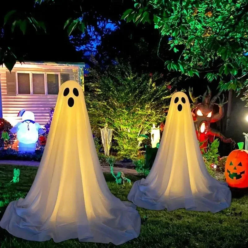 Glowing LED Skeleton Ghost – Halloween Standing Decoration with Remote Control
