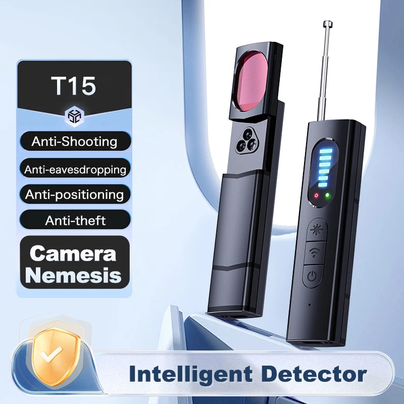 Anti-Spy Hidden Camera Detector – Professional Bug Scanner & Infrared Sensor for Security & Paranormal Investigations