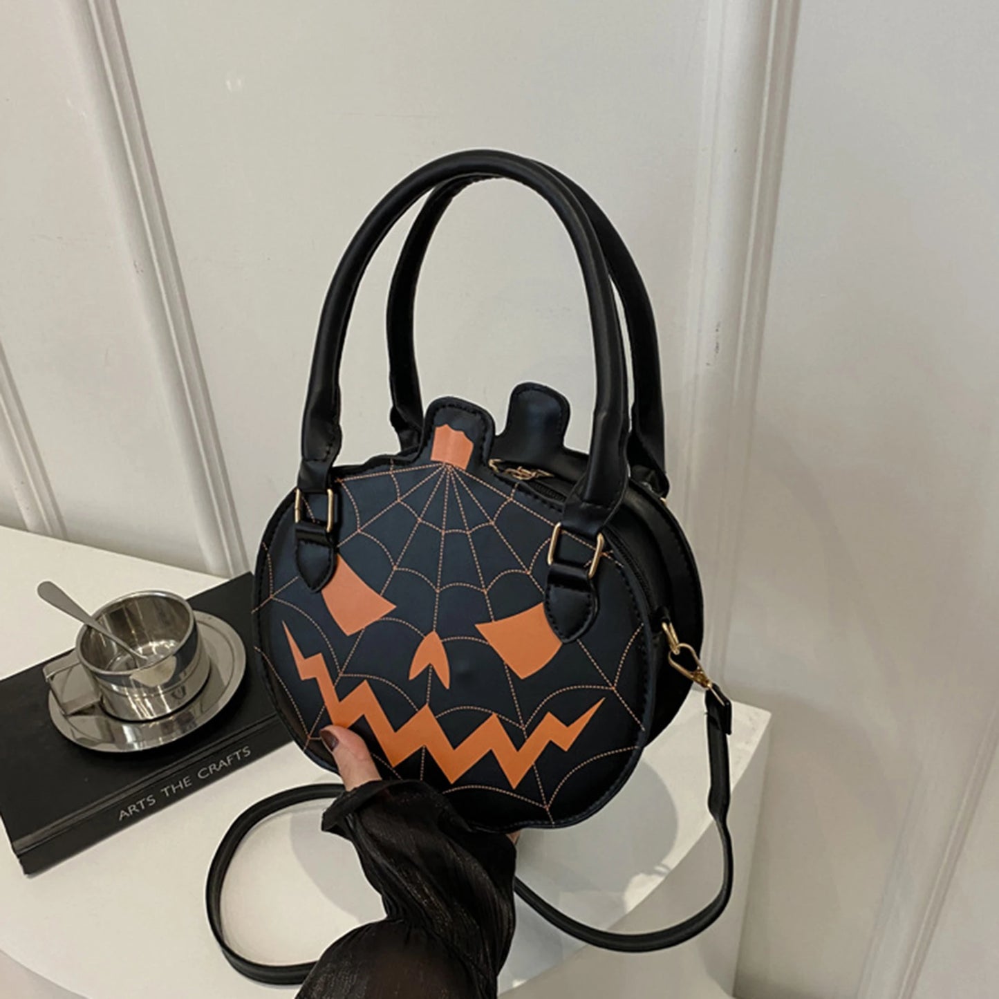 Spooky Ghost Crossbody Bag – Women’s Halloween Shoulder Purse & Party Handbag