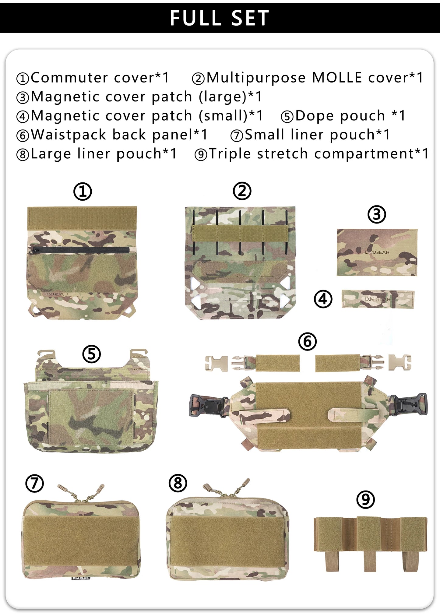 Tactical Hunting Shoulder Bag – Waterproof Molle Outdoor Equipment Pack for Men | Multifunctional Military Gear