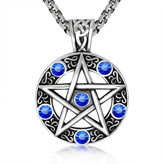 Pentagram Necklace – Supernatural Five-Pointed Star Pendant Gothic Jewelry for Men & Women