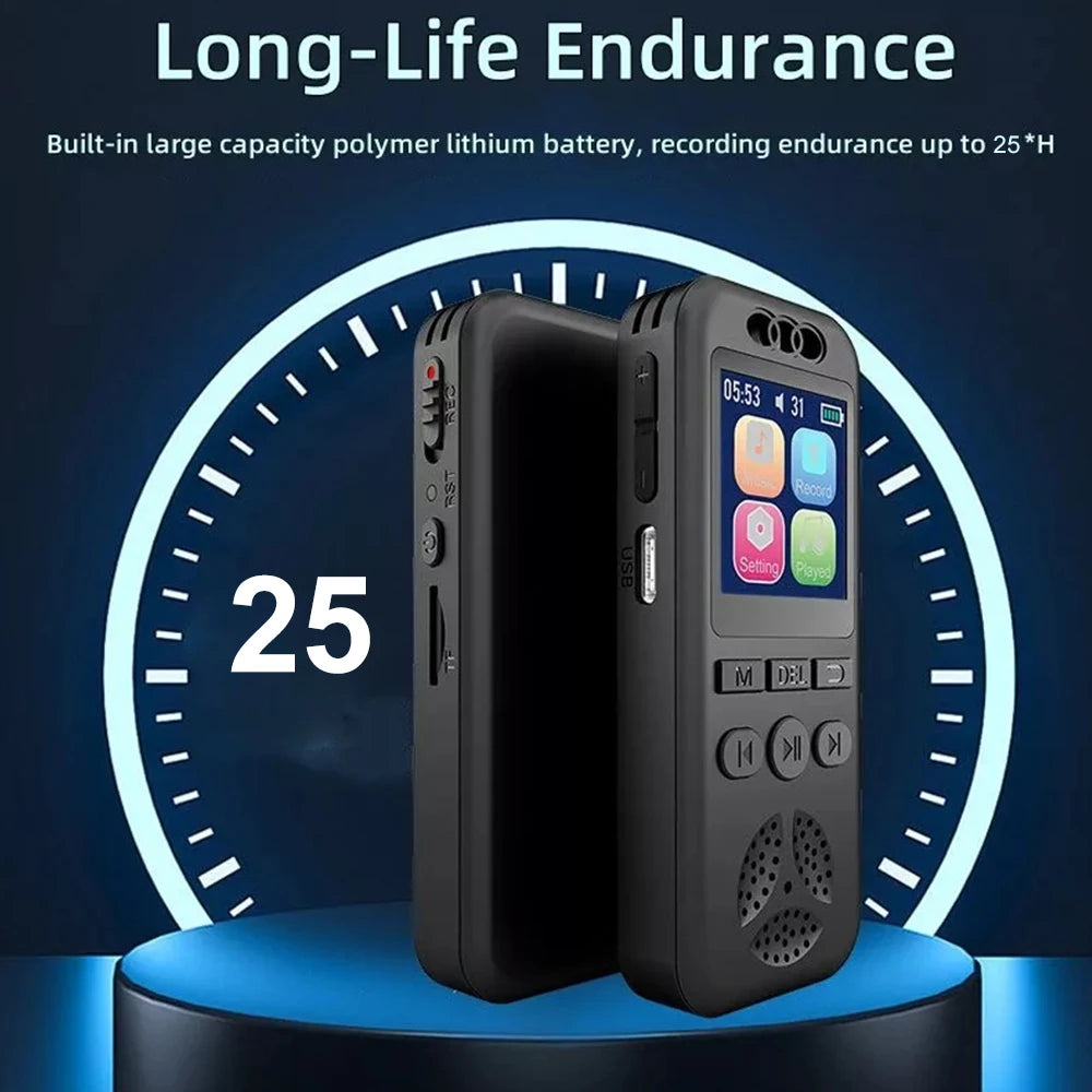 Digital Voice Recorder SU7 | Voice-Activated Audio Recorder with Noise Reduction, MP3 Playback & 560 Hours Recording Capacity