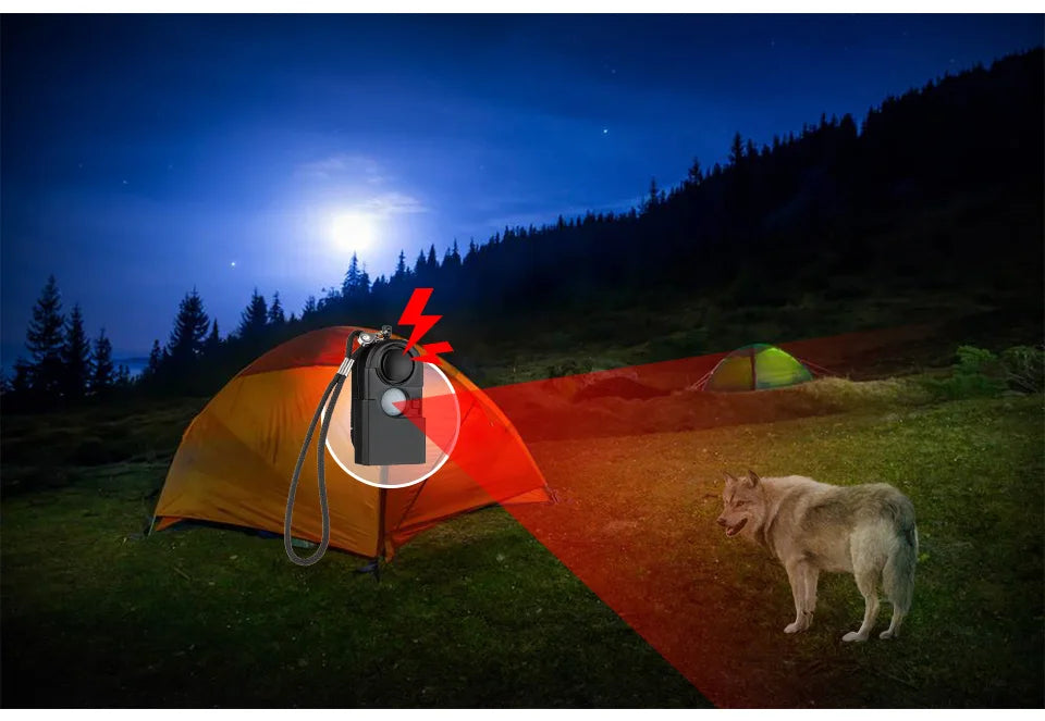 KERUI Mini Motion Detector Alarm – 120DB Siren & SOS LED Light for Ghost Hunting & Security