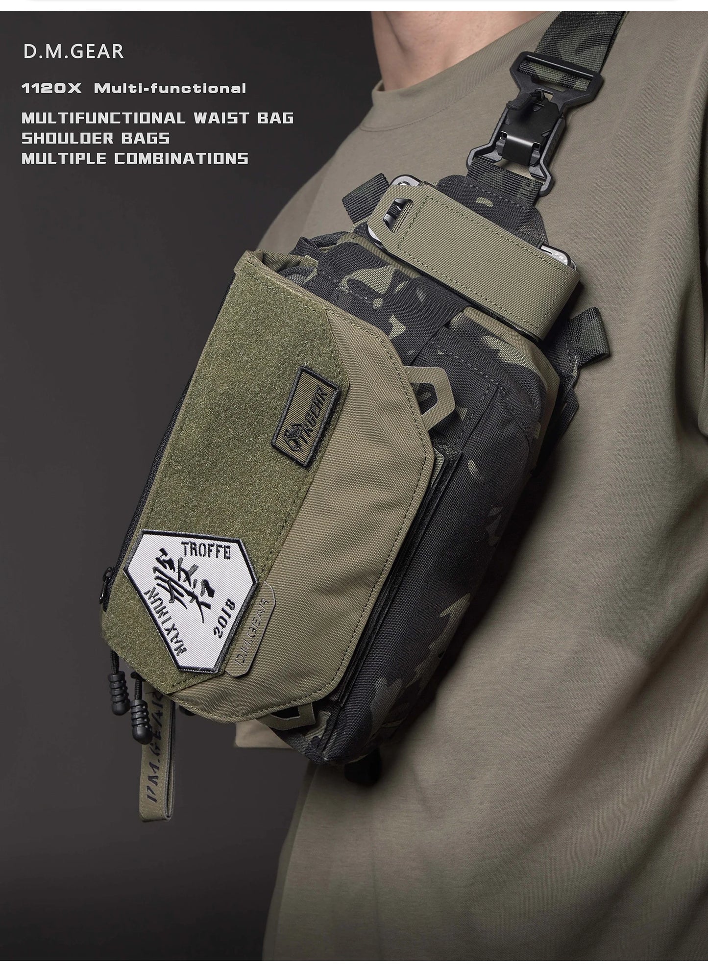 Tactical Hunting Shoulder Bag – Waterproof Molle Outdoor Equipment Pack for Men | Multifunctional Military Gear