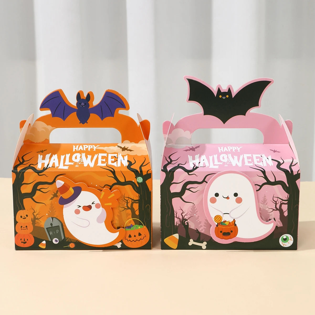 Halloween Ghost Candy Boxes – DIY Paper Packaging for Trick or Treat & Party Decorations