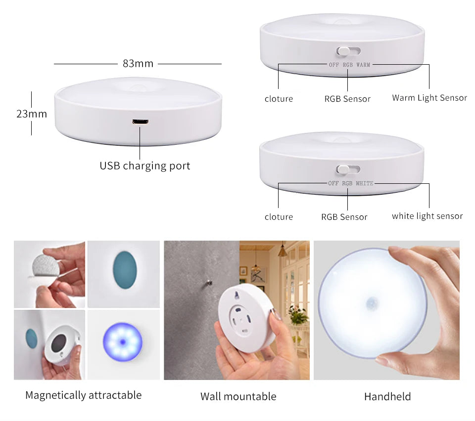 Rechargeable LED Motion Sensor Light – Ghost Hunting & Paranormal Investigation Tool