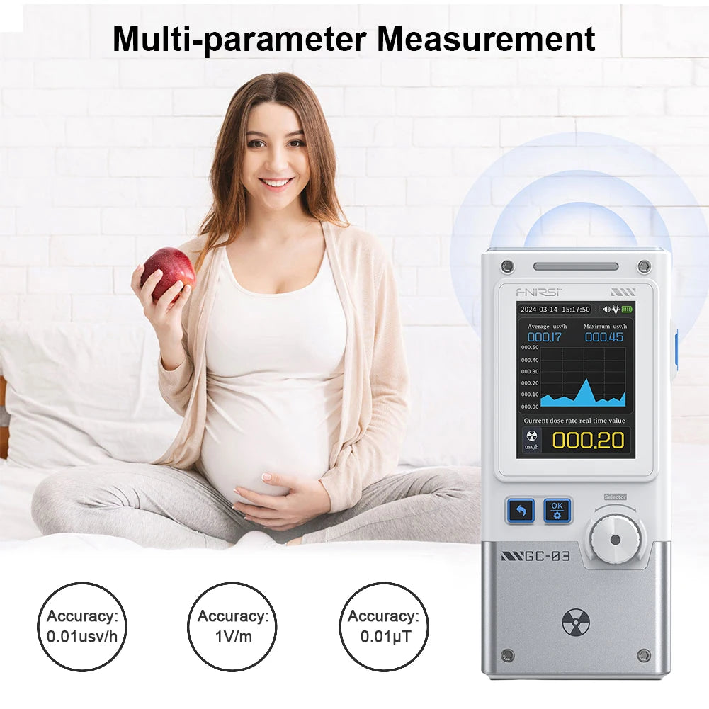 Portable EMF Radiation Detector – Electric & Magnetic Field RF Meter for Home, Office & Ghost Hunting