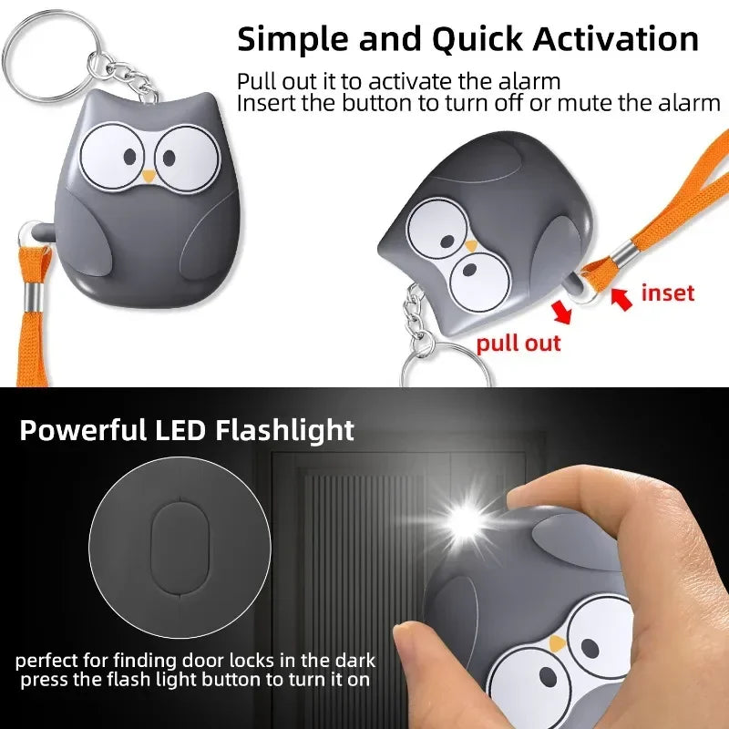 130dB Personal Self-Defense Alarm – Safety Siren Keychain for Women & Ghost Hunters