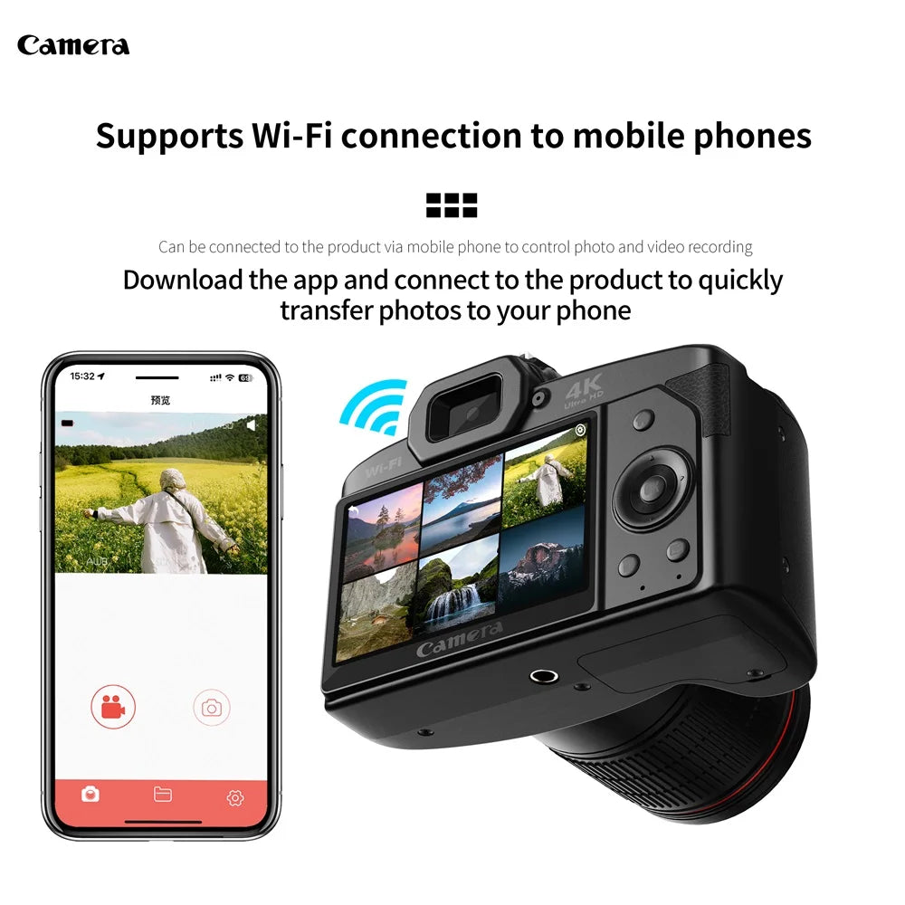 D5 4K HD Digital WiFi SLR Camera – The Ultimate Ghost Hunting & Paranormal Investigation Camcorder 👻🔦