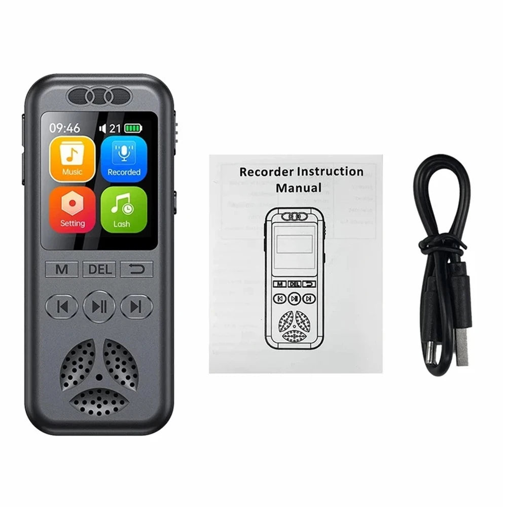 Digital Voice Recorder SU7 | Voice-Activated Audio Recorder with Noise Reduction, MP3 Playback & 560 Hours Recording Capacity