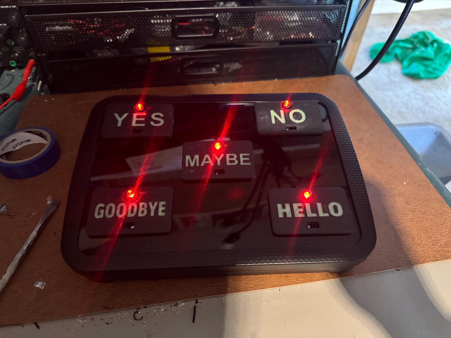 Yes, no interactive board detector - Ghost hunting equipment - Ghost hunting kit tools - Paranormal investigation equipmentl