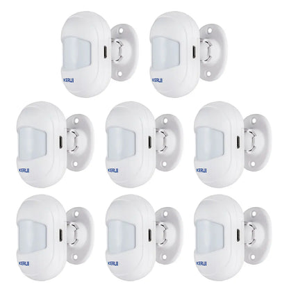 KERUI HW10 Wireless PIR Motion Detector – Mini Infrared Alarm Sensor with Magnetic Swivel Base for Home Security System