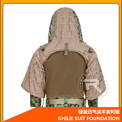 Tactical Ghillie Suit Hoodie – Lightweight Camouflage Sniper Jacket for Airsoft, Hunting & Ghost Recon