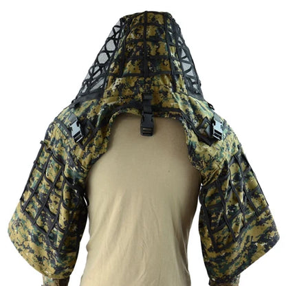 Tactical Ghillie Suit Hoodie – Lightweight Camouflage Sniper Jacket for Airsoft, Hunting & Ghost Recon