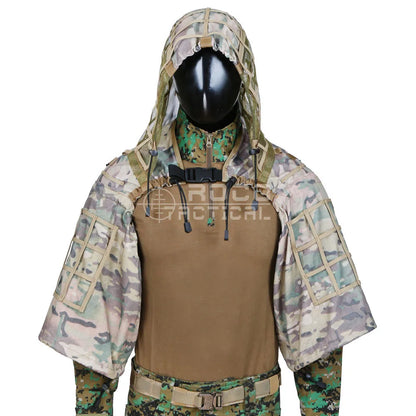 Tactical Ghillie Suit Hoodie – Lightweight Camouflage Sniper Jacket for Airsoft, Hunting & Ghost Recon