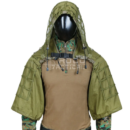 Tactical Ghillie Suit Hoodie – Lightweight Camouflage Sniper Jacket for Airsoft, Hunting & Ghost Recon