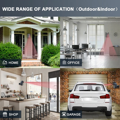 HTZSAFE Wireless Driveway Security Alarm – PIR Motion Detector for Ghost Hunting & Home Security