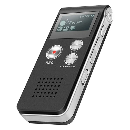 Digital EVP Voice Recorder – Paranormal Ghost Hunting Equipment with Voice Activation (8GB, Black)