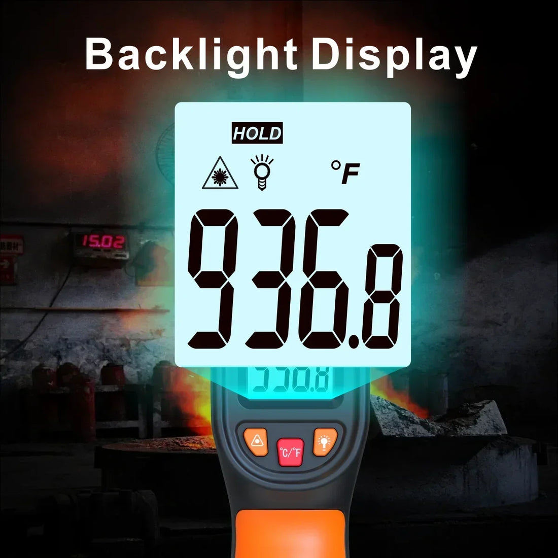 Infrared Thermometer Hygrometer – Handheld Laser Surface Temperature Detector for Paranormal Investigations & Ghost Hunting