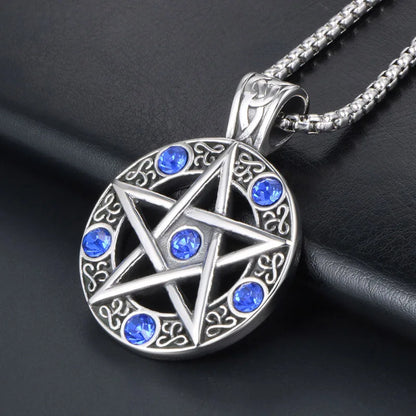 Pentagram Necklace – Supernatural Five-Pointed Star Pendant Gothic Jewelry for Men & Women