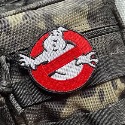 Ghostbusters Embroidered Iron-On Patch – Horror Movie Punk Badge for Jackets, Backpacks & Clothes
