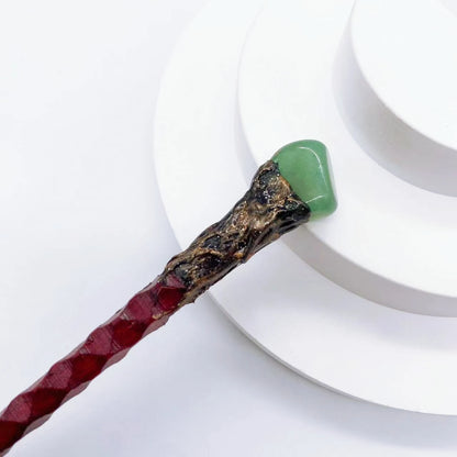 19cm Natural Crystal Wand – Amethyst, Tiger Eye, Labradorite & Red Agate