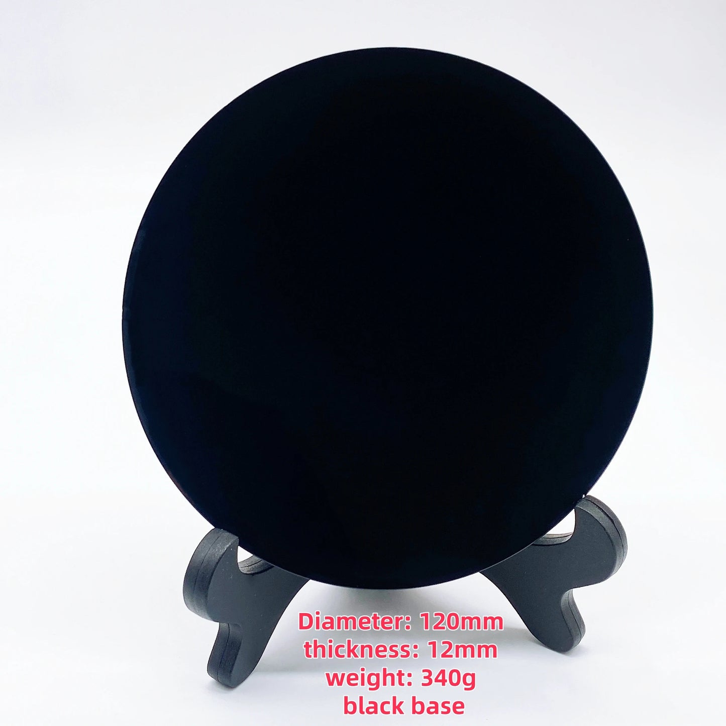 Black Obsidian Scrying Mirror – Crystal Divination & Paranormal Tool