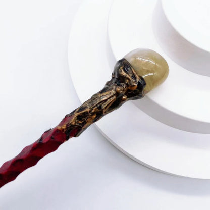 19cm Natural Crystal Wand – Amethyst, Tiger Eye, Labradorite & Red Agate