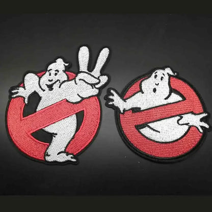 Ghostbusters Embroidered Iron-On Patch – Horror Movie Punk Badge for Jackets, Backpacks & Clothes