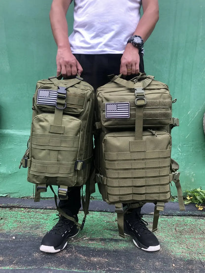 Waterproof Tactical Backpack – 25L/50L Nylon Rucksack for Hunting, Camping, Hiking & Outdoor Survival Gear