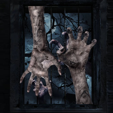 3D Geisterhand Wandtattoo – Gruseliger Halloween Horror Wandaufkleber für die Spukhaus-Dekoration