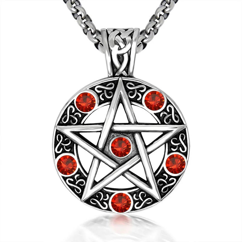 Pentagram Necklace – Supernatural Five-Pointed Star Pendant Gothic Jewelry for Men & Women