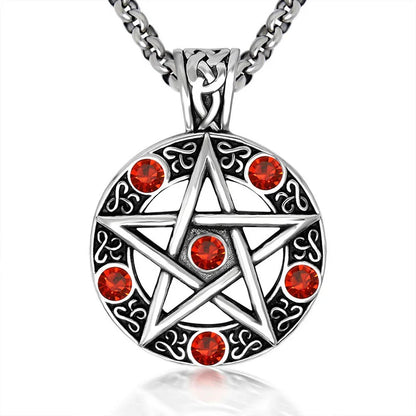 Pentagram Necklace – Supernatural Five-Pointed Star Pendant Gothic Jewelry for Men & Women
