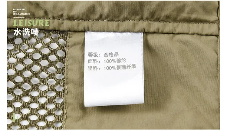 Men’s Tactical Vest – 14 Pocket Mesh Cargo Waistcoat for Hiking, Fishing & Outdoor Adventures | Lightweight Summer Jacket