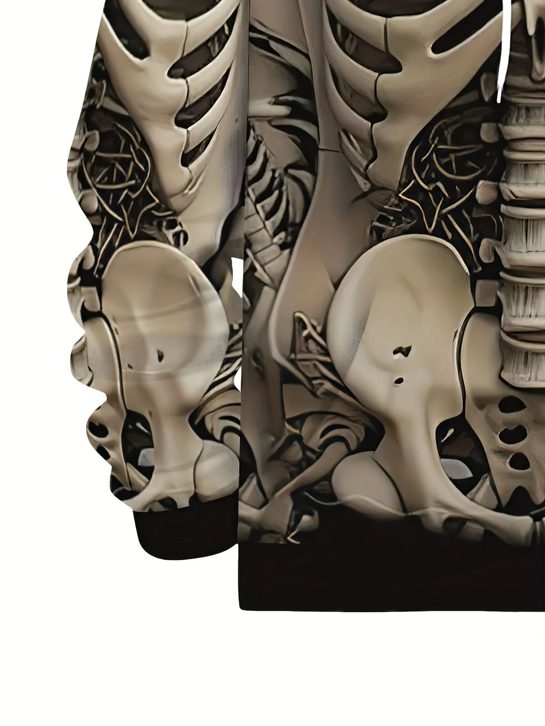 Vintage Skull Hoodie – Men’s Digital Print Streetwear Pullover with Kangaroo Pocket & Long Sleeves | Gothic Harajuku Fashion