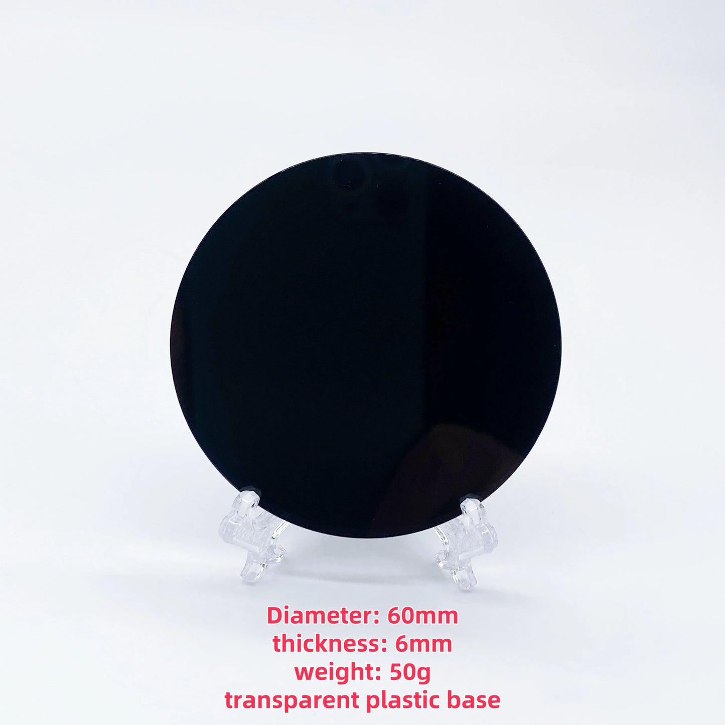 Black Obsidian Scrying Mirror – Crystal Divination & Paranormal Tool