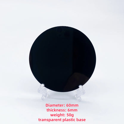 Black Obsidian Scrying Mirror – Crystal Divination & Paranormal Tool