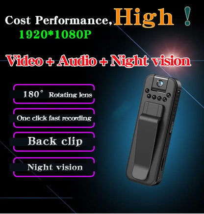 Mini HD Night Vision Camera – Portable Ghost Hunting Camcorder