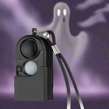 KERUI Mini Motion Detector Alarm – 120DB Siren & SOS LED Light for Ghost Hunting & Security