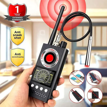 K68 Professional Anti-Spy Camera Detector – RF Bug Scanner & GPS Tracker Finder for Ghost Hunting & Security