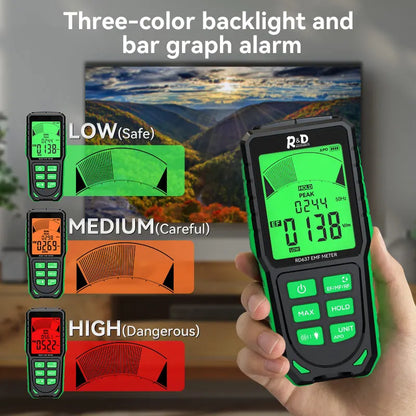 RD637 EMF Detector – Handheld Electromagnetic Field & RF Radiation Meter for Ghost Hunting
