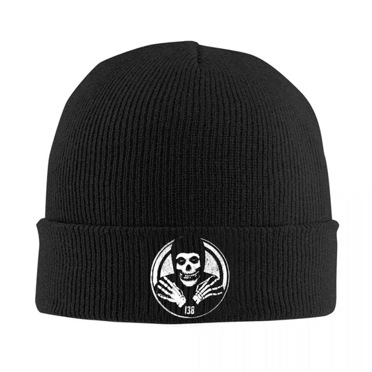 Crimson Ghost Beanie – Misfits Knit Skull Cap Winter Hat for Men & Women | Warm Gothic Streetwear Gift
