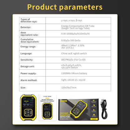 GC-01 Geiger Counter – Radiation Detector for Paranormal Energy & Ghost Hunting
