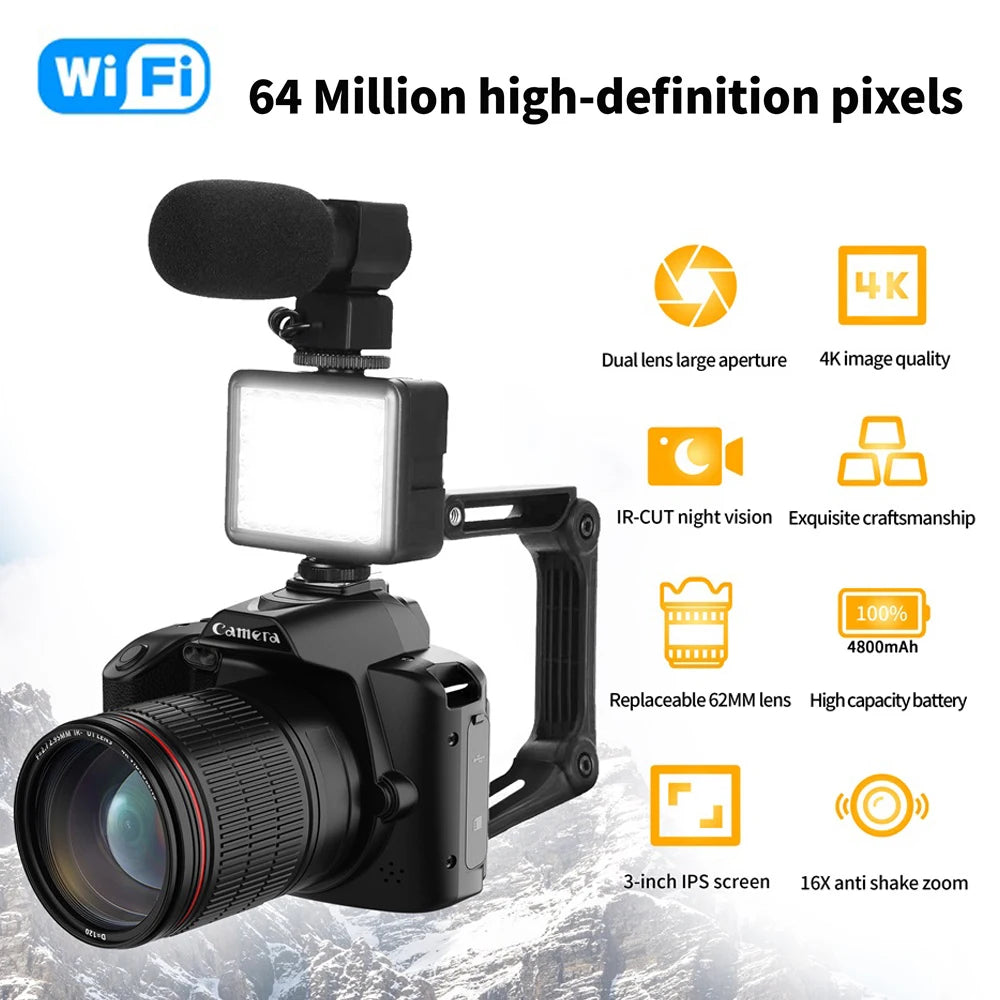 D5 4K HD Digital WiFi SLR Camera – The Ultimate Ghost Hunting & Paranormal Investigation Camcorder 👻🔦