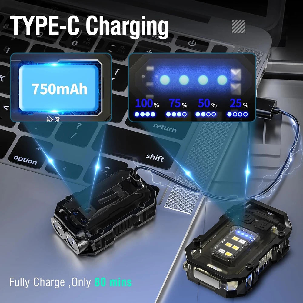 Magnetic Mini Ghost Hunting Flashlight – Super Bright Pocket Torch for Paranormal Investigations & Night Hunts