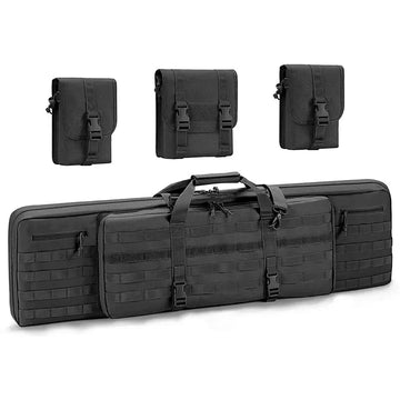 Wasserdichter taktischer Gewehrkoffer-Rucksack – 42/46 Zoll Karabiner Airsoft Jagdgewehrtasche mit Schultergurten